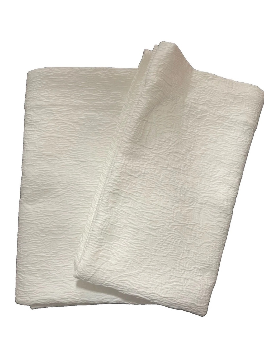 INUP Home Fine Linens White Textured Curtain Panels 50x85 Pair Portugal